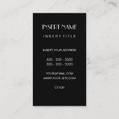 Carte De Visite Cheveux élégants d'Afro de mode (Dos)