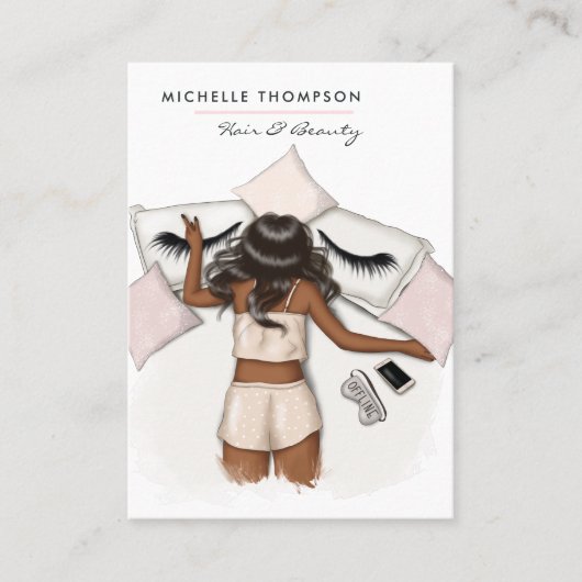 Carte de visite cheveux et beauté (Devant)