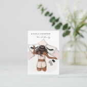 Carte de visite cheveux et beauté (Debout devant)