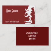 Carte De Visite Cheveux et beauté 1 (Devant / Derrière)