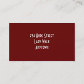 Carte De Visite Cheveux et beauté 1 (Dos)