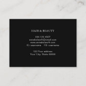 Carte De Visite Cheveux et beauté Visage de femme Lunettes de sole (Dos)