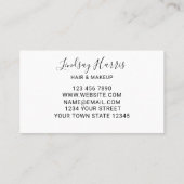 Carte De Visite Cheveux et maquillage Eucalyptus (Dos)