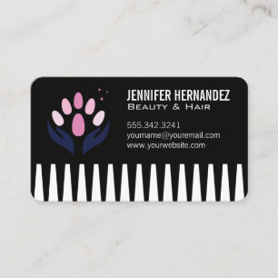 Carte De Visite Cheveux et Ongles   Salon de beauté