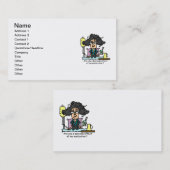 Carte De Visite Cheveux foncés d'effet secondaire de médicament (Devant / Derrière)