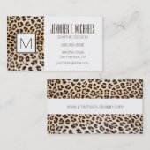 Carte De Visite Cheveux léopards (Devant / Derrière)