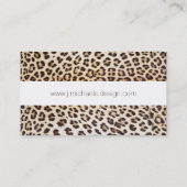 Carte De Visite Cheveux léopards (Dos)
