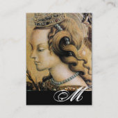 Carte De Visite CHEVEUX NATUREL BEAUTÉ BIJOUX MONOGRAM perle noire (Dos)