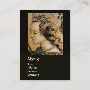 Carte De Visite CHEVEUX NATUREL BEAUTÉ & BIJOUX MONOGRAMME noir