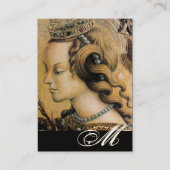 Carte De Visite CHEVEUX NATUREL BEAUTÉ & BIJOUX MONOGRAMME noir (Dos)