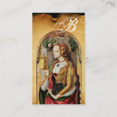 CARTE DE VISITE CHEVEUX NATUREL BEAUTÉ & COSMÉTIQUES MONOGRAMME, P (Dos)