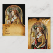 CARTE DE VISITE CHEVEUX NATUREL BEAUTÉ & COSMÉTIQUES MONOGRAMME, P (Devant / Derrière)