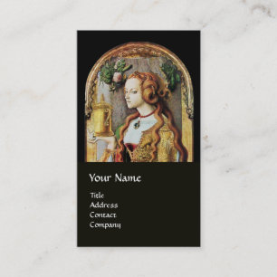 Carte De Visite CHEVEUX NATURELS, BEAUTÉ & COSMÉTIQUES, noir