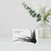 Carte De Visite Cheveux (noir) (Debout devant)