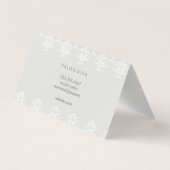 Carte De Visite CHEVEUX | Or brossé et flèches | Marbre (Dos)