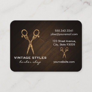 Carte De Visite Cheveux   Ornat / Or