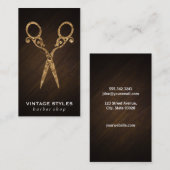 Carte De Visite Cheveux | Ornat / Or (Devant / Derrière)