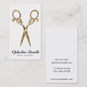 Carte De Visite Cheveux | Ornat / Or (Devant / Derrière)