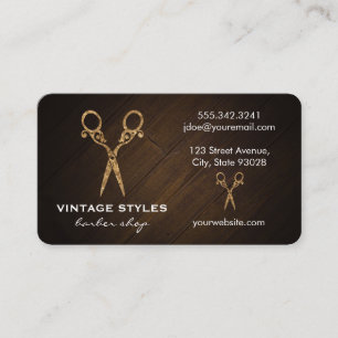 Carte De Visite Cheveux   Ornat / Or