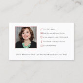 Carte De Visite Cheveux par Roxanne (Dos)