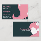 Carte De Visite Cheveux rose (Devant / Derrière)