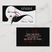 Carte De Visite Cheveux, salon de beauté, cosmétologue, Spa (Devant / Derrière)