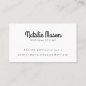 Carte De Visite Cheveux | Salon Shears (Dos)