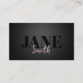 Carte De Visite Cheveux tressé rose chaud (Devant)