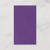 Carte De Visite Cheveux (vert) Motif de diamant violet (Dos)