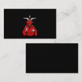Carte De Visite Chèvre antichrist de Blackcraft Satan Baphomet (Devant / Derrière)