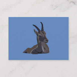 Carte De Visite Chèvre bouquetin animal art chèvre