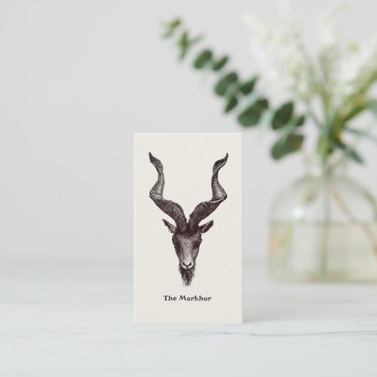 Carte De Visite Chèvre de Markhor (Debout devant)