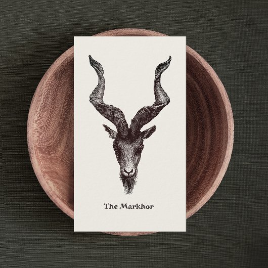 Carte De Visite Chèvre de Markhor