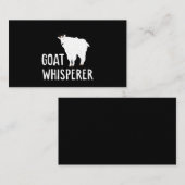 Carte De Visite Chèvre Whisperer Funny Chèvre Farm Tshirt Animal c (Devant / Derrière)