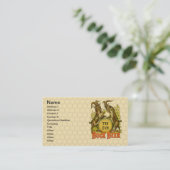 Carte De Visite Chèvres Bock Bière Publicité (Debout devant)