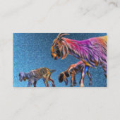 Carte De Visite Chèvres Pop Art (Dos)