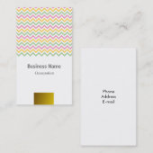 Carte De Visite Chevron (Devant / Derrière)