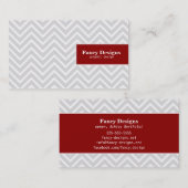Carte De Visite Chevron chic (Devant / Derrière)