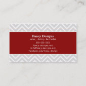 Carte De Visite Chevron chic (Dos)