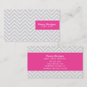 Carte De Visite Chevron chic (Devant / Derrière)