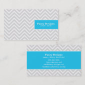 Carte De Visite Chevron chic (Devant / Derrière)