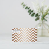 Carte De Visite Chevron doré (Debout devant)