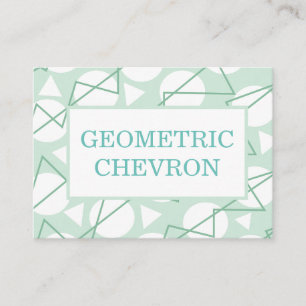 Carte De Visite Chevron Géométrique Rayé