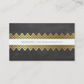 Carte De Visite CHEVRON MODERNE MOTIF cool or tendance (Dos)