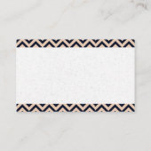 Carte de visite Chevron Noir/Beige (Dos)