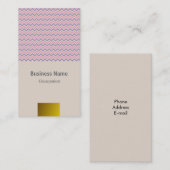 Carte De Visite Chevron Soft (Devant / Derrière)