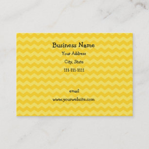 Carte De Visite Chevrons jaunes