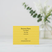 Carte De Visite Chevrons jaunes (Debout devant)