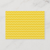 Carte De Visite Chevrons jaunes (Dos)