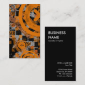 Carte De Visite chex orange vertical (Devant / Derrière)